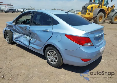 2013 Hyundai Accent Gls from USA, damaged, VIN KMHCT4AE9DU329845